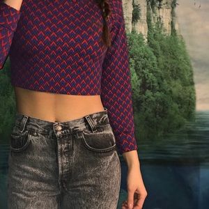 American apparel crop barely worn